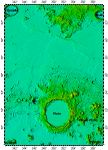 LAC-12a Plato quadrangle of Moon, topography