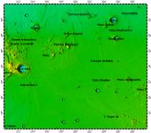LAC-39 Aristarchus quadrangle of Moon, topography