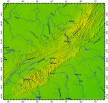 South Appalachians, topography
