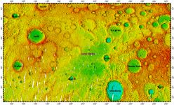 Suisei Planitia on Mercury, topography