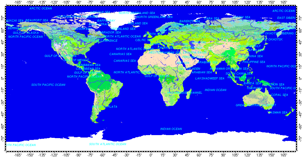 Top-level map: Earth with features over GLCC