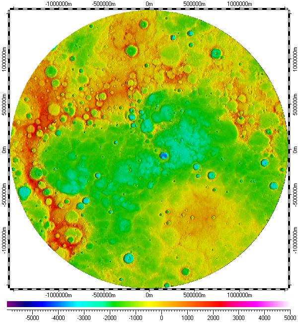 DEM of North Pole of Mercury