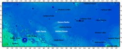 Elysium Planitia on Mars, topography