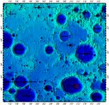 LAC-133 Minkowski quadrangle of Moon, topography