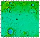 LAC-13 Aristoteles quadrangle of Moon, topography