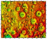 LAC-86 Icarus quadrangle of Moon, topography