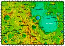 LQ20 big quadrangle of Moon, topography