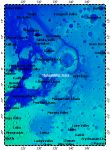 Margaritifer Terra on Mars, topography